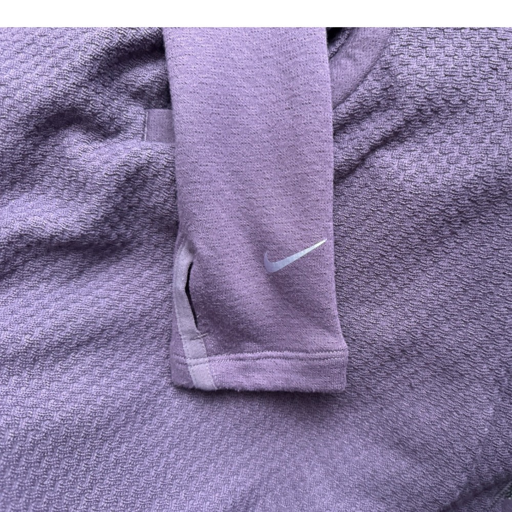 Nike Dri-FIT Wrap Jacket Asymmetrical Cowl Neck Purple Size Medium Activewear - Picture 5 of 9